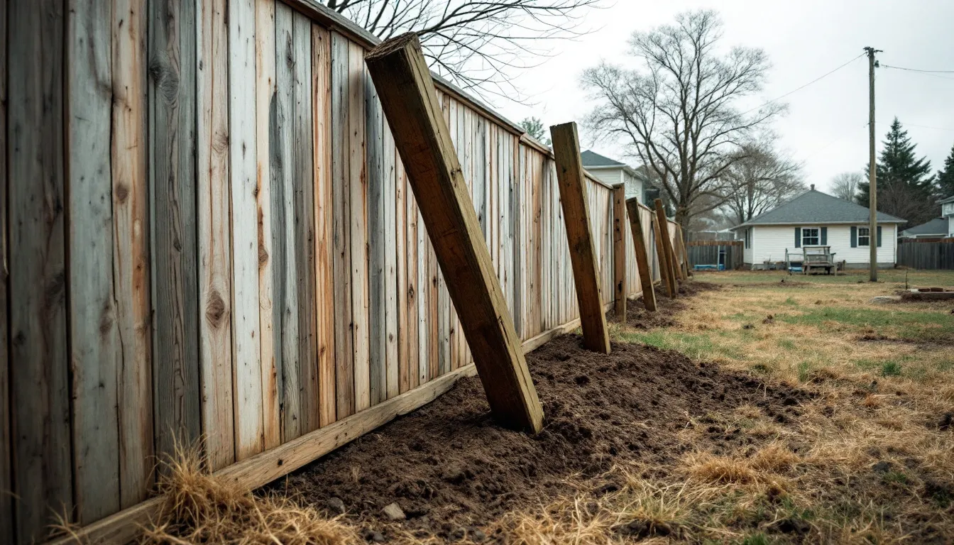 Fence Posts Leaning or Shifting
