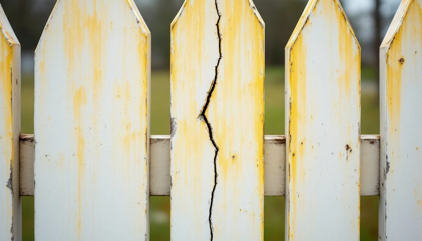 Vinyl Fence Discoloration and Cracking